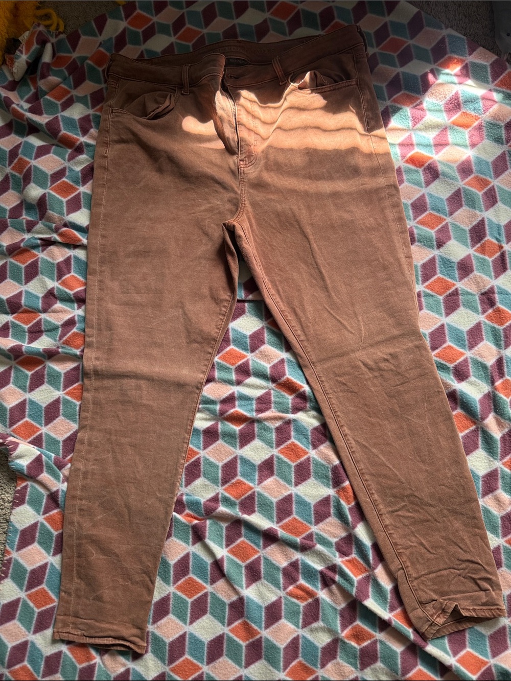 AE Women’s Brown Stretch Hi-Rise Jeans